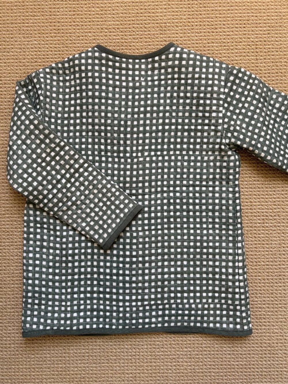 Emerson Fry India Collection Quilted Gingham Jacket (S) - Picture 9 of 10